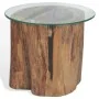 Mesa de centro de teca y vidrio 50x40 cm de vidaXL, Mesas de centro - Ref: Foro24-245069, Precio: 153,10 €, Descuento: %