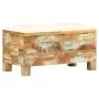 Banco de almacenamiento de madera reciclada maciza 80x40x40 cm de vidaXL, Bancos para recibidores y almacenamiento - Ref: For...