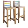 Küchenhocker 2 Einheiten recyceltes Massivholz von vidaXL, Küchenhocker - Ref: Foro24-245800, Preis: 161,78 €, Rabatt: %