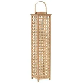 Portavelas colgante bambú natural de vidaXL, Candelabros - Ref: Foro24-246815, Precio: 42,48 €, Descuento: %
