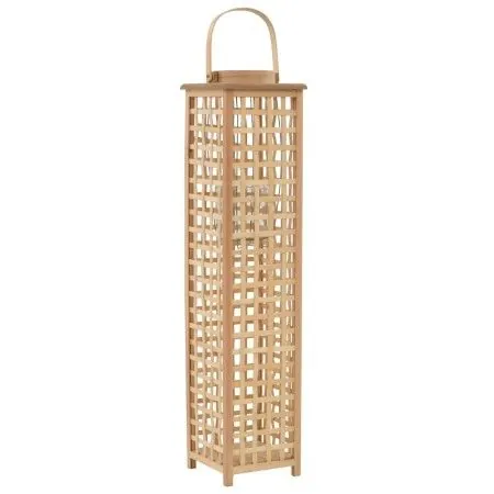 Portavelas colgante bambú natural de vidaXL, Candelabros - Ref: Foro24-246815, Precio: 42,48 €, Descuento: %
