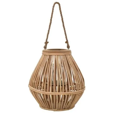 Portavelas colgante de mimbre natural de vidaXL, Candelabros - Ref: Foro24-246819, Precio: 54,06 €, Descuento: %