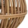 Portavelas colgante de mimbre natural de vidaXL, Candelabros - Ref: Foro24-246819, Precio: 54,06 €, Descuento: %