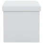 Folding storage stools 2 pcs white synthetic leather by vidaXL, Folding stools and chairs - Ref: Foro24-247084, Price: 40,96 ...