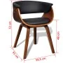Esszimmerstühle 2 Einheiten aus gebogenem Holz und Kunstleder von vidaXL, Essstühle - Ref: Foro24-270546, Preis: 318,52 €, Ra...