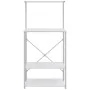 Armario para microondas madera ingeniería blanco 60x39,6x123 cm de vidaXL, Contenedores para utensilios de cocina - Ref: Foro...