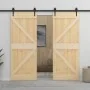 Puerta de madera maciza de pino 80x210 cm de vidaXL, Puertas - Ref: Foro24-289107, Precio: 160,26 €, Descuento: %