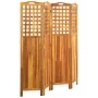 Biombo de 4 paneles madera maciza de acacia 121x2x120 cm de vidaXL, Divisores de ambientes - Ref: Foro24-311880, Precio: 158,...