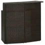 Mesa alta de jardín ratán sintético marrón 120x55x110 cm de vidaXL, Mesas de jardín - Ref: Foro24-313467, Precio: 207,72 €, D...