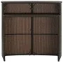 Mesa alta de jardín ratán sintético marrón 120x55x110 cm de vidaXL, Mesas de jardín - Ref: Foro24-313467, Precio: 207,72 €, D...