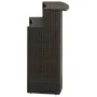 Mesa alta de jardín ratán sintético marrón 120x55x110 cm de vidaXL, Mesas de jardín - Ref: Foro24-313467, Precio: 207,72 €, D...