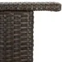 Mesa alta de jardín ratán sintético marrón 120x55x110 cm de vidaXL, Mesas de jardín - Ref: Foro24-313467, Precio: 207,72 €, D...