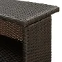 Mesa alta de jardín ratán sintético marrón 120x55x110 cm de vidaXL, Mesas de jardín - Ref: Foro24-313467, Precio: 207,72 €, D...