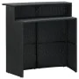 Mesa alta de jardín ratán sintético negro 120x55x110 cm de vidaXL, Mesas de jardín - Ref: Foro24-313468, Precio: 208,33 €, De...