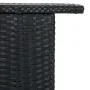 Mesa alta de jardín ratán sintético negro 120x55x110 cm de vidaXL, Mesas de jardín - Ref: Foro24-313468, Precio: 208,33 €, De...