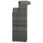 Mesa alta de jardín ratán sintético gris 120x55x110 cm de vidaXL, Mesas de jardín - Ref: Foro24-313469, Precio: 205,92 €, Des...