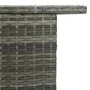 Mesa alta de jardín ratán sintético gris 120x55x110 cm de vidaXL, Mesas de jardín - Ref: Foro24-313469, Precio: 205,92 €, Des...