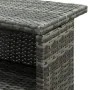 Mesa alta de jardín ratán sintético gris 120x55x110 cm de vidaXL, Mesas de jardín - Ref: Foro24-313469, Precio: 205,92 €, Des...