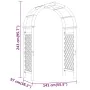 Arco con enrejado madera maciza impregnada 141x97x243 cm de vidaXL, Pérgolas, arcos y enrejados de jardín - Ref: Foro24-31842...