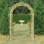 Arco de madera de pino macizo impregnado 141x97x243 cm de vidaXL, Pérgolas, arcos y enrejados de jardín - Ref: Foro24-318419,...