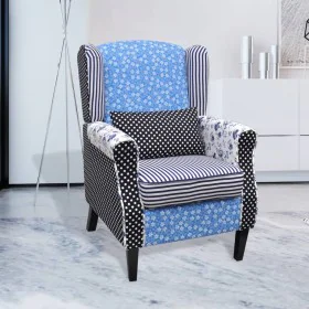 Armchair with patchwork design fabric design by vidaXL, Armchairs - Ref: Foro24-240882, Price: 223,80 €, Discount: %