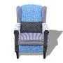 Sillón con diseño de tela diseño Patchwork de vidaXL, Sillones - Ref: Foro24-240882, Precio: 223,80 €, Descuento: %