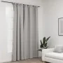 Blackout curtain with hooks gray linen look 290x245 cm by vidaXL, Curtains and curtains - Ref: Foro24-321175, Price: 52,10 €,...