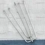 Cortina opaca con ganchos look de lino azul 290x245 cm de vidaXL, Cortinas y visillos - Ref: Foro24-321183, Precio: 37,46 €, ...