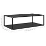 Schwarzer Couchtisch aus gehärtetem Glas, 120 x 60 x 35 cm von vidaXL, Couchtisch - Ref: Foro24-322903, Preis: 115,88 €, Raba...