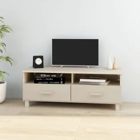 Mueble TV HAMAR madera de pino maciza marrón miel 106x40x40 cm de vidaXL, Muebles TV - Ref: Foro24-340468, Precio: 92,25 €, D...