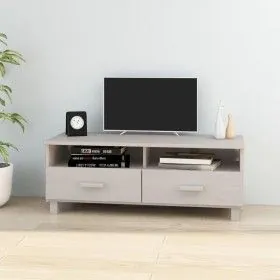 Mueble de TV HAMAR madera maciza de pino blanco 106x40x40 cm de vidaXL, Muebles TV - Ref: Foro24-340469, Precio: 92,06 €, Des...