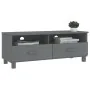 Mueble de TV HAMAR madera maciza pino gris oscuro 106x40x40 cm de vidaXL, Muebles TV - Ref: Foro24-340470, Precio: 92,34 €, D...