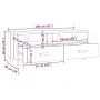 Mueble de TV HAMAR madera maciza pino gris oscuro 106x40x40 cm de vidaXL, Muebles TV - Ref: Foro24-340470, Precio: 92,34 €, D...