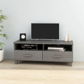 Mueble de TV HAMAR madera maciza pino gris claro 106x40x40 cm de vidaXL, Muebles TV - Ref: Foro24-340471, Precio: 92,34 €, De...