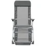 Sillas de camping plegables con reposapiés 2 uds textilene gris de vidaXL, Sillas de jardín - Ref: Foro24-360145, Precio: 175...