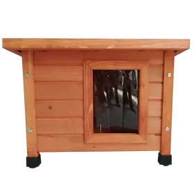 @Pet Casa de exterior para gatos madera marrón 57x45x43 cm de @Pet, Mobiliario para gatos - Ref: Foro24-430687, Precio: 71,83...