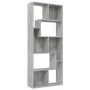 Concrete gray plywood shelf 67x24x161 cm by vidaXL, Bookcases and shelves - Ref: Foro24-801881, Price: 66,44 €, Discount: %