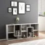 Concrete gray plywood shelf 67x24x161 cm by vidaXL, Bookcases and shelves - Ref: Foro24-801881, Price: 66,44 €, Discount: %