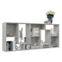 Concrete gray plywood shelf 67x24x161 cm by vidaXL, Bookcases and shelves - Ref: Foro24-801881, Price: 66,44 €, Discount: %