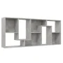 Concrete gray plywood shelf 67x24x161 cm by vidaXL, Bookcases and shelves - Ref: Foro24-801881, Price: 66,44 €, Discount: %