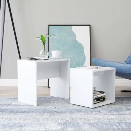 White plywood coffee table set 48x30x45cm by vidaXL, Coffee table - Ref: Foro24-802885, Price: 34,70 €, Discount: %