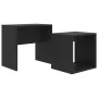Juego de mesas de centro madera contrachapada negro 48x30x45cm de vidaXL, Mesas de centro - Ref: Foro24-802886, Precio: 34,27...
