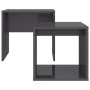 Mitteltisch-Set aus glänzend grauem Sperrholz, 48 x 30 x 45 cm von vidaXL, Couchtisch - Ref: Foro24-802893, Preis: 30,42 €, R...