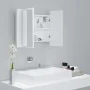 Bathroom mirror cabinet with LED light white acrylic 60x12x45 cm by vidaXL, bathroom vanities - Ref: Foro24-804956, Price: 49...