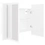 Bathroom mirror cabinet with LED light white acrylic 60x12x45 cm by vidaXL, bathroom vanities - Ref: Foro24-804956, Price: 49...