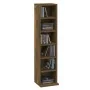 CD-Regal aus geräuchertem Eichensperrholz, 21 x 20 x 88 cm von vidaXL, CD- und DVD-Speicher - Ref: Foro24-815072, Preis: 30,4...