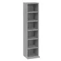Sonoma gray plywood CD shelf 21x20x88 cm by vidaXL, CD and DVD storage - Ref: Foro24-815073, Price: 31,11 €, Discount: %