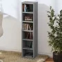 Sonoma gray plywood CD shelf 21x20x88 cm by vidaXL, CD and DVD storage - Ref: Foro24-815073, Price: 31,11 €, Discount: %