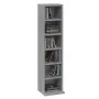 Sonoma gray plywood CD shelf 21x20x88 cm by vidaXL, CD and DVD storage - Ref: Foro24-815073, Price: 31,11 €, Discount: %