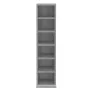 Sonoma gray plywood CD shelf 21x20x88 cm by vidaXL, CD and DVD storage - Ref: Foro24-815073, Price: 31,11 €, Discount: %
